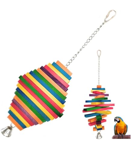 Amazon | SAKIRABITO 鳥おもちゃ 吊り下げ 玩具 バードトイ 木製